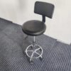 Laboratory stool with back rest