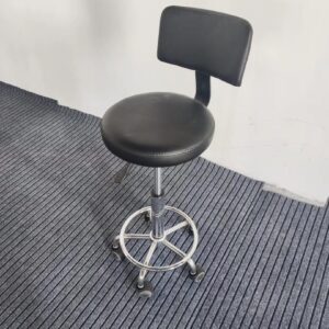 Laboratory stool with back rest